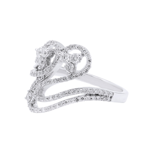 Anillo de Diamantes Preciosos con Certificación IGI, Diseño Geométrico Romántico, Joyas Memoria, Hecho a Mano en Oro Blanco de 18k, Estilo Eternidad para Mujer - Product Image 4