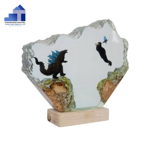 Best Seller Epoxy Resin Wooden Desk Lamp Stylish Home Decor <b>Lighting</b> for Bedroom and Interior Design Made in Vietnam - Product Image 4