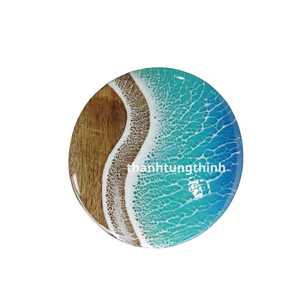 Posavasos de Resina Azul de Lujo, Posavasos Hechos a Mano para Utensilios de Cocina y Artículos para el Hogar, Venta al por Mayor de Fábrica en Vietnam - Product Image 2