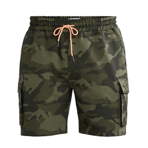 Pantalones cortos de mezclilla de algodón a la moda para hombre con logotipo personalizado, ropa de calle informal de la mejor calidad, pantalones cortos de camuflaje con botones Fly Cargo para hombre - Product Image 5