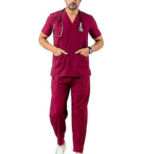 Nouveaux ensembles de blouses d'hôpital de style infirmier, couleur unie, respirant, haute qualité, couleurs et logo personnalisés, vente en gros d'ensembles de blouses - Product Image 1