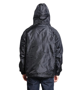 Chaqueta de Lluvia de Nailon para Hombre, Diseño 2026, con Capucha, Cuello Alto y Cierre de Cremallera, Transpirable, en Oferta - Product Image 3
