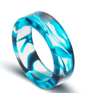 Último brazalete de moda de resina de forma redonda hecho a mano para niñas y damas pulsera de mano joyería - Product Image 2