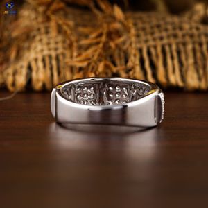 0,51 TDW Banda de diamante de corte brillante redondo 18K Ajuste de racimo de oro blanco Cvd/Hpht Diamond Lab Stone - Product Image 4