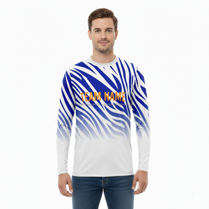 เสื้อยืดแขนยาวผู้ชาย โพลีเอสเตอร์/คอตตอน ขายส่ง ป้องกันขนร่วง เป็นมิตรกับสิ่งแวดล้อม แห้งเร็ว ระบายอากาศดี สวมใส่สบายๆ - Product Image 3