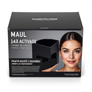 MAUL 14 X 12.5 cm Black ABS <b>Plastic</b> Round Box Pencil Holder Desktop & <b>Drawer</b> Organizer - Product Image 2