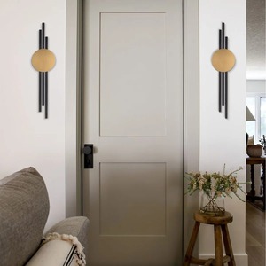 Decoración colgante de pared de Metal de diseño para el hogar, Panel de Arte Moderno elegante, sala de estar, dormitorio, oficina, acento de pared - Product Image 5