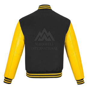 แจ็กเก็ตเลตเตอร์แมนสำหรับผู้ชายเสื้อแจ็คเก็ตแฟชั่นสำหรับใส่กลางแจ้งฤดูหนาวโลโก้ออกแบบได้ตามต้องการ - Product Image 5