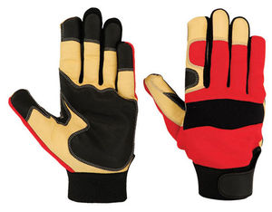 Gants de mécanicien robustes de qualité professionnelle en cuir synthétique de haute qualité ignifugé anti-dérapant fonction de réparation automobile améliorée - Product Image 2