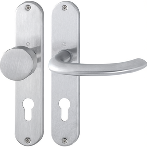Ensemble de plaques longues HOPPE en acier inoxydable de 72 mm DIN gauche/droite pour accessoires de placard, modèle Marseille - Product Image 3