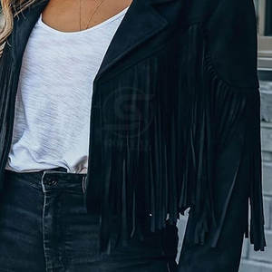 Chaquetas de Moda para Mujer Hechas en Fábrica a Precio Económico, Chaquetas Occidentales para Damas con Logotipo Personalizado Impreso al por Mayor - Product Image 6