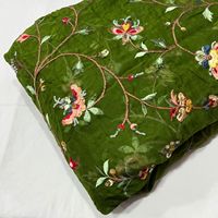 Tissu en dentelle de polyester écologique, poids moyen, couleur personnalisée, imprimé floral, dobby, laminé HDPE, accessoires de tente pour sacs