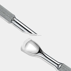 Empujador de Cutículas de Doble Punta de Acero Inoxidable Reutilizable Estilo Ruso, Limpiador de Uñas, Removedor de Piel Muerta para Manicura - Product Image 2