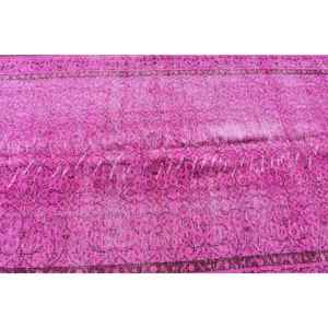 Alfombra Turca Grande de 5.2x9 pies, Alfombra Vintage con Diseño Floral Rosa - Product Image 5