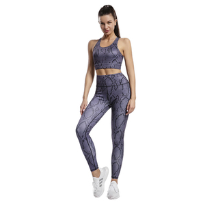 Tenue d'entraînement par sublimation soutien-gorge de sport pantalon legging de fitness ensemble de vêtements de yoga pour femmes au design personnalisé pour femmes - Product Image 2