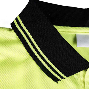 Vente en gros Polyester personnalisé ANSI Classe 1 Haute visibilité Jaune LED Flash Imperméable Durable Polos de sécurité Manches longues Vêtements de travail - Product Image 2