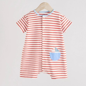 Mameluco para Bebé con Diseño Personalizado en Línea, Mameluco Navideño con Estampado de Santa Claus, Teñido Ecológicamente, Mameluco Personalizado al por Mayor - Product Image 6