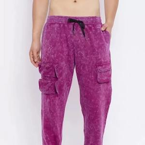 Pantalons de jogging décontractés pour hommes, lavage à l'acide, logo personnalisé, coton respirant, pantalons de jogging lavés à l'acide, pantalons pour hommes - Product Image 5