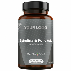 RedMoringa OEM, Etiqueta Privada, 230 Tabletas de Ácido Fólico y Espirulina, Suplemento Dietético, Probióticos Yoni Hechos en Italia - Product Image 2