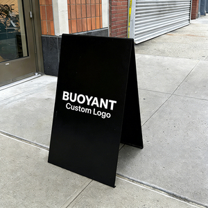 A-Frame Metal Advertising <b>Board</b> Powder Coated Steel Floor-Standing Pavement Sign Custom Color Durable Outdoor Use - Product Image 2
