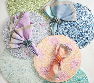 Mantel Individual Redondo Hecho a Mano con Incrustaciones de Concha, Decoración de Mesa Estilo Costero para Restaurante y Hotel, Hecho en Vietnam - Product Image 6