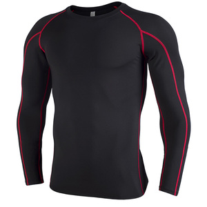 Camiseta Deportiva de Compresión para Hombre, Ligera, de Secado Rápido, Manga Larga, Personalizable con Marca, Ajuste Delgado, Camiseta de Entrenamiento, Protección contra Rozaduras - Product Image 4