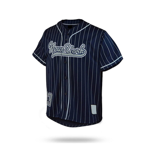 Usine directe maillots de Baseball pour hommes Logo personnalisé accepter 100% Polyester respirant séchage rapide col en v vêtements de sport en gros - Product Image 1