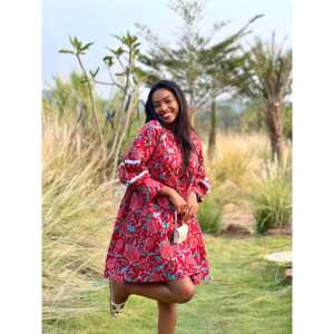 ชุดเดรส Bella Rose ไซส์พลัส แขนจั๊มพ์ ดีไซน์หรูหรา ทรงเอ็มไพร์ คอแบบผูก สายเดี่ยว โปร่งแสง ลายเรขาคณิต เหมาะสำหรับงานกลางวัน งานเลี้ยง งานทางการ ระบายอากาศได้ดี มีซิป - Product Image 3