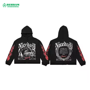 Sudadera con capucha extragrande con estampado personalizado, fabricante de ropa para hombre, sudaderas con capucha, sudadera con capucha, jersey de peso pesado, ropa de calle - Product Image 5