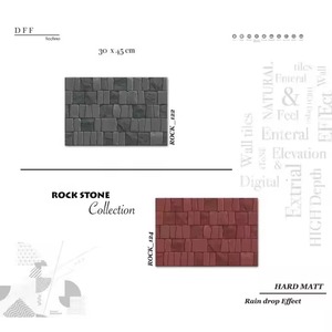 Ressemblant à un design en pierre d'origine avec finition mate 300x450mm 30x45cm Carreaux de mur en céramique de 12x18 pouces pour l'élévation de l'appartement - Product Image 5