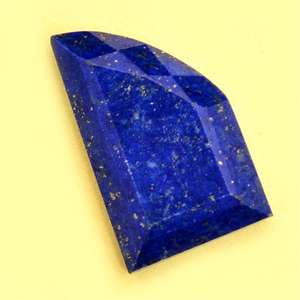 Haute qualité 10x6mm bleu naturel Lapis Lazuli collier Rosecut facettes cabine pierre fantaisie forme lâche cristal IGI certifié - Product Image 1