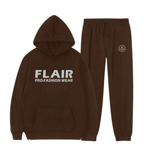 Survêtement en éponge française délavé à l'acide 100% coton pour hommes Logo personnalisé unisexe ensemble de pantalons de survêtement et de sweat à capuche - Product Image 6