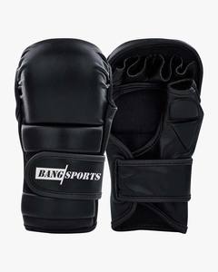 ถุงมือมวยหนังแท้ครึ่งนิ้วปรับแต่งได้พร้อมตัวแทรกทำจากโฟมอุปกรณ์การต่อสู้บนท้องถนน - Product Image 1