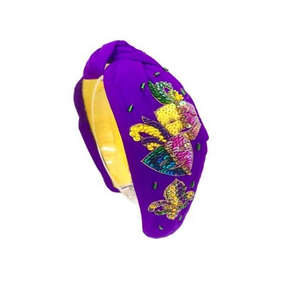 ที่คาดผมประดับลูกปัดของมาร์ดิกราส์ที่คาดผมลูกปัดประดับด้วยมือสไตล์อินเดียที่คาดผมลูกปัดประดับด้วยลูกปัด - Product Image 5