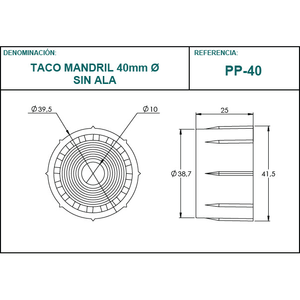 40 mm PP Tube Plug without <b>Wing</b> Packaging & Printing Product - Product Image 4