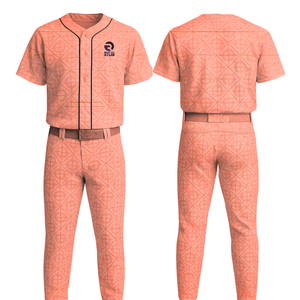 Uniforme de béisbol personalizado conjunto nombre del equipo y número transpirable ropa deportiva de secado rápido OEM ODM disponible para los hombres jóvenes - Product Image 2
