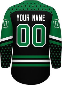 Jersey personalizado de hockey sobre hielo para hombre, uniforme de equipo de secado rápido, manga larga sublimada, proveedor de ropa deportiva de fábrica OEM 2025 - Product Image 3