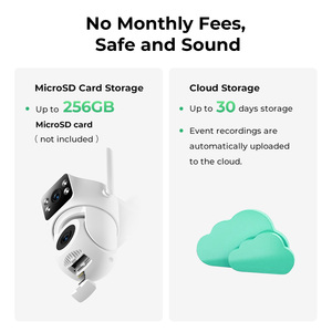 กล้องรักษาความปลอดภัยกลางแจ้ง IMILAB เลนส์คู่ 2K+2K PTZ WiFi AI ตรวจจับ 360 องศา สีขาว - Product Image 5