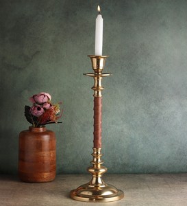 Portavelas de Metal dorado elegante, diseño de Tapper elegante, decoración navideña de lujo única, portavelas de Metal de calidad de tendencia - Product Image 3