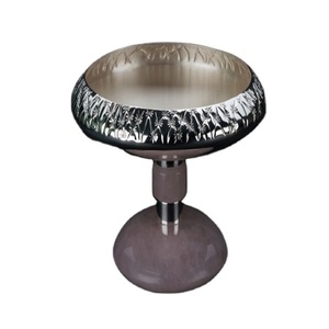 Bol classique avec support pour ustensiles de cuisine maison Restaurant Dates Fruits secs métal argenté rond bols de service élégants fournitures d'hôtel - Product Image 5