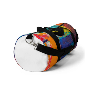 Bolsa de Deporte Moderna con Estampado Abstracto Colorido, Material de Poliéster Resistente al Agua, Cierre de Cremallera, para Viajes y Deportes - Product Image 2