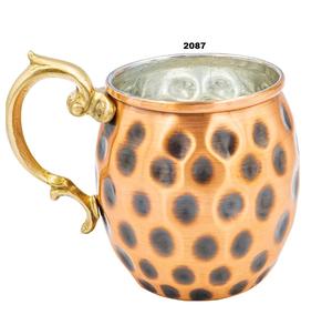 แก้วมัคทองแดงโบราณทำจาก100% แก้วทองแดงแท้มีด้ามจับทองแดงมีประโยชน์ต่อสุขภาพแบบอายุรเวทสำหรับกลางแจ้งและในร่ม - Product Image 1