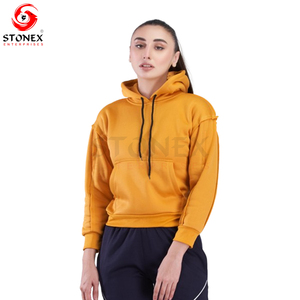 Vente en gros OEM sweat-shirt à capuche zippé en polaire à manches longues pour femmes, décontracté, logo personnalisé pour l'hiver - Product Image 1