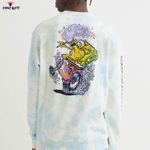 Sweat-shirt à col rond en polaire pour hommes, sweat-shirt à capuche d'entraînement de jogging à manches longues avec logo personnalisé - Product Image 2