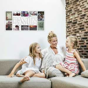 Cadre photo familial blanc XL pour salon, idéal pour les occasions spéciales comme les anniversaires - Product Image 2