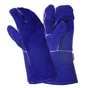 Gants de protection de sécurité en cuir de vachette de qualité supérieure, style gauntlet, écologiques, thermiques, respirants, durables, pour la soudure et la construction - Product Image 3