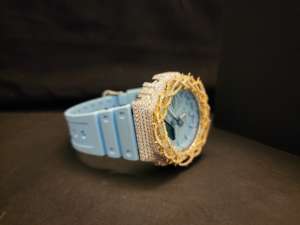 นาฬิกากลไกจักรกลสำหรับผู้ชาย41มม. หรูหราแฟชั่นโบราณสไตล์ฮิปฮอปโมอิสซาไนต์ตัดเพชรสแตนเลสสตีลหน้าปัดกระจกนาฬิกา - Product Image 4