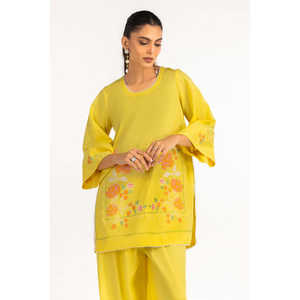 Conjunto Coordinado Cambric Bordado IPST-77207, Atuendo Casual de 2 Piezas para Primavera/Verano XS/XS, Sin Cuello, Mangas Tres Cuartos - Product Image 6