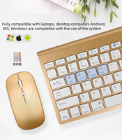 Clavier et souris LED avec interface USB pour le bureau et les jeux