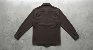 Chaqueta Blusón de Mezclilla Cruda para Hombre Tallas Grandes, Color Marrón, con Parche Bordado de Mono, Manga Larga, Ropa de Trabajo de Verano, Relleno de Algodón - Product Image 4